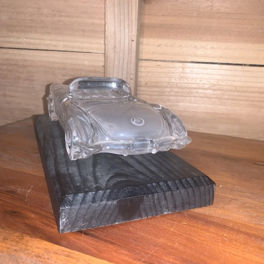 1959 Hofbauer Corvette Glass Frosted Crystal Car Model 7